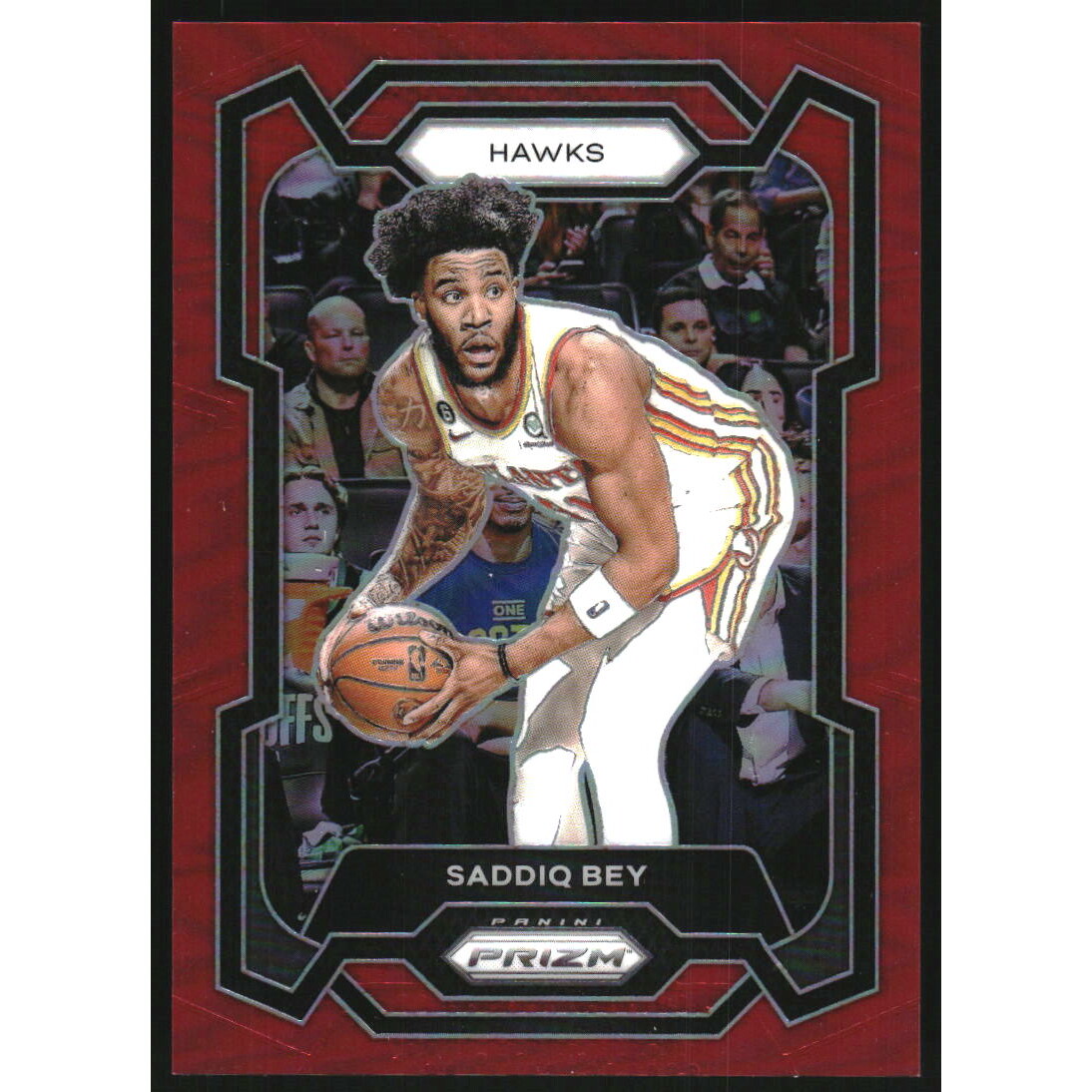 2023-24 Panini Prizm Prizms Red #213 Saddiq Bey