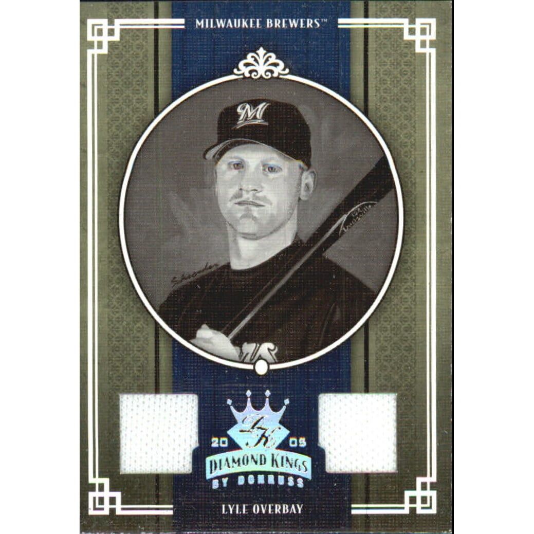 2005 Diamond Kings Materials Silver B/W #125 Lyle Overbay Jsy-Jsy/100