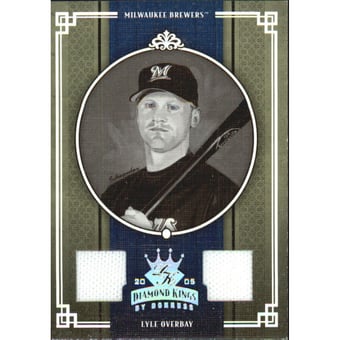 2005 Diamond Kings Materials Silver B/W #125 Lyle Overbay Jsy-Jsy/100