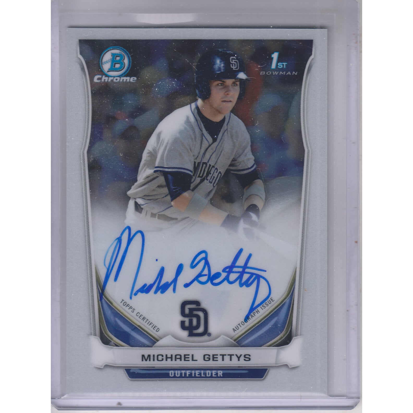 2014 Bowman Chrome Draft Draft Pick Autographs #BCAMG Michael Gettys. rookie card picture