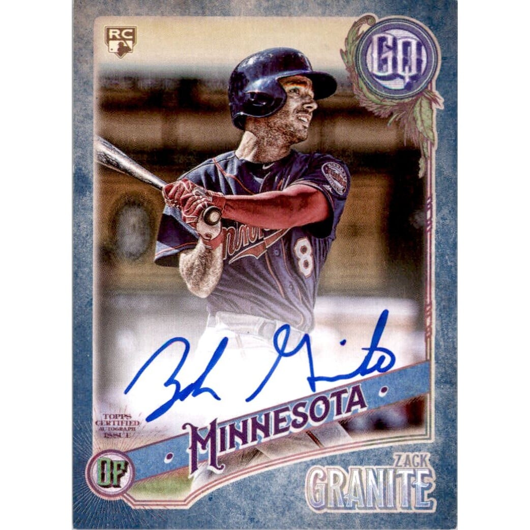 2018 Topps Gypsy Queen Autographs Indigo #GQAZG Zack Granite/150. rookie card picture