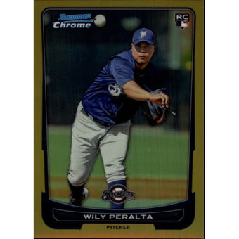 2012 Bowman Chrome Gold Refractors #199 Wily Peralta