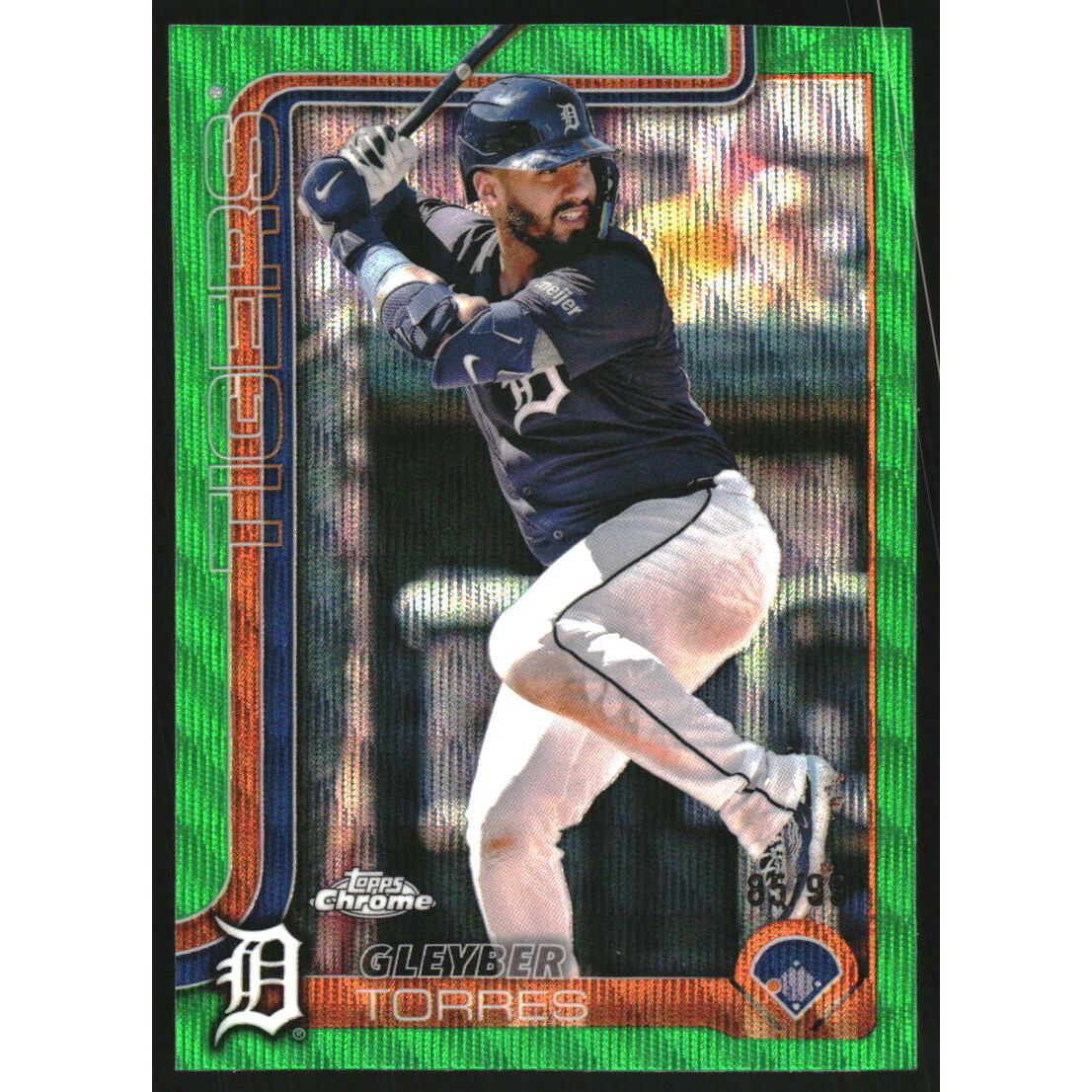 2025 Topps Chrome Green Wave Refractors #190 Gleyber Torres