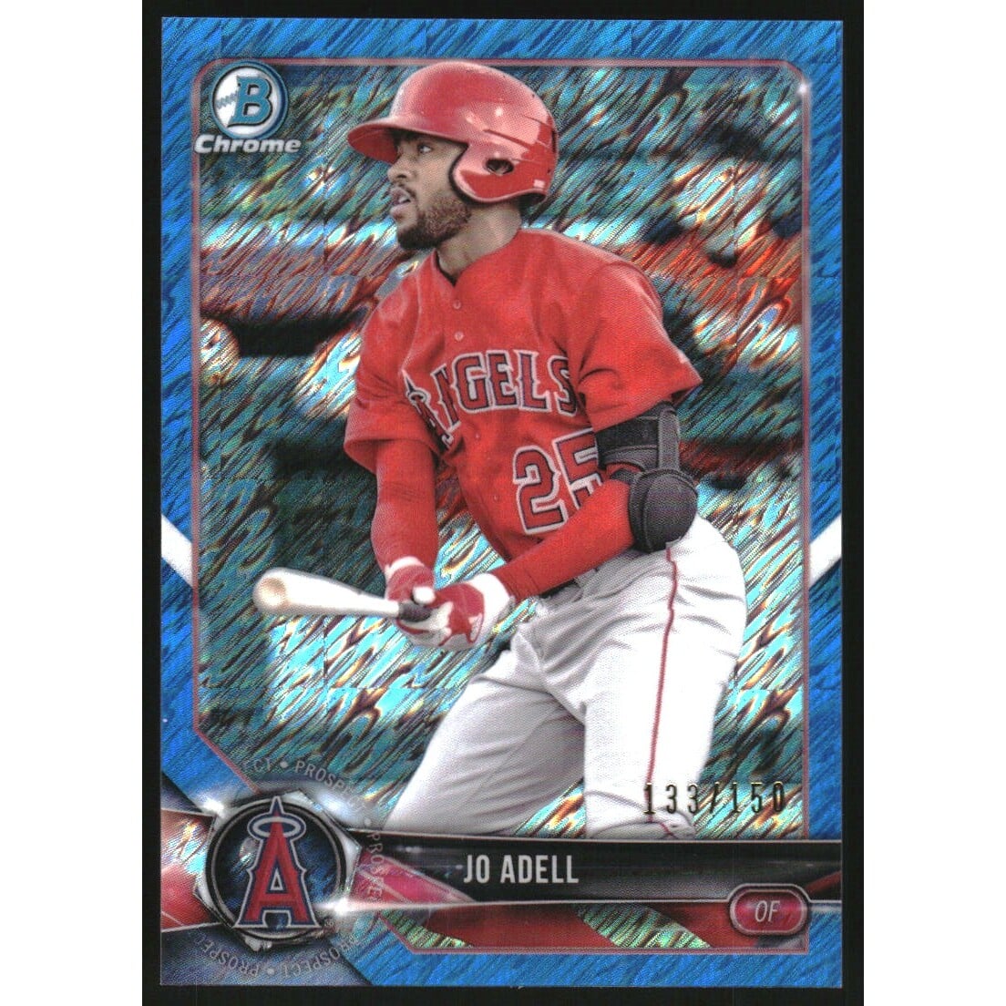 2018 Bowman Chrome Prospects Blue Shimmer Refractors #BCP136 Jo Adell