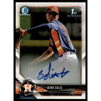 2018 Bowman Chrome Prospect Autographs #BCPAJS Jairo Solis