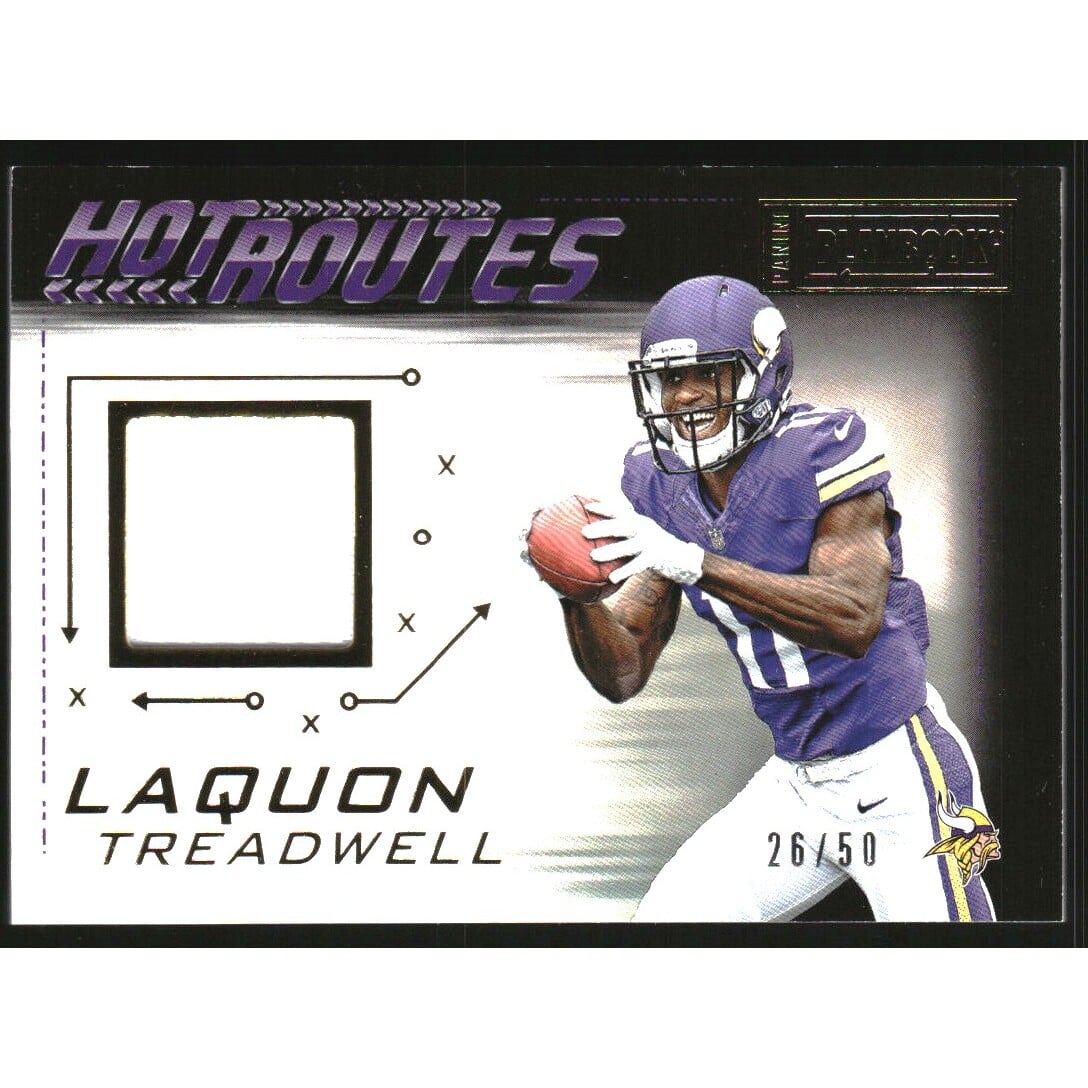 2016 Panini Playbook Hot Routes Jerseys Prime #7 Laquon Treadwell/50. rookie card picture