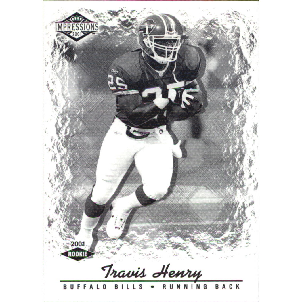 2001 Pacific Impressions Shadow #155 Travis Henry