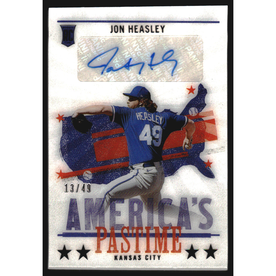 2022 Panini Chronicles America's Pastime Autographs #34 Jon Heasley/49