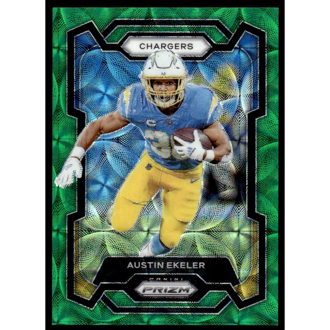 2023 Panini Prizm Prizms Green Scope #153 Austin Ekeler