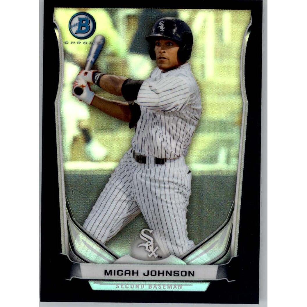 2014 Bowman Chrome Prospects Black Refractors #BCP26 Micah Johnson. rookie card picture