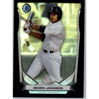 2014 Bowman Chrome Prospects Black Refractors #BCP26 Micah Johnson