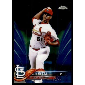 2018 Topps Chrome Blue Refractors #5 Alex Reyes