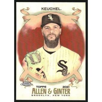 2021 Topps Allen and Ginter Chrome Orange Refractors #129 Dallas Keuchel