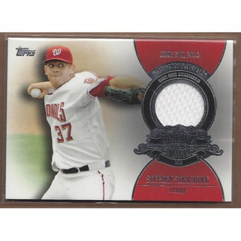 2013 Topps Making Their Mark Relics #SS Stephen Strasburg