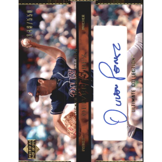 2002 Ultimate Collection #117 Oliver Perez UR AU RC