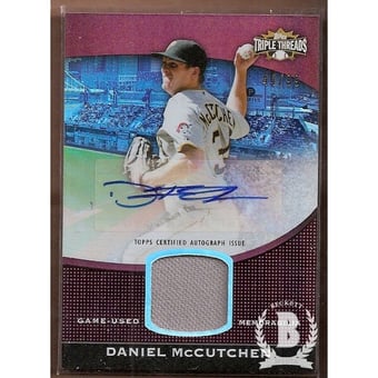 2011 Topps Triple Threads Unity Relic Autographs #TTUAR63 Daniel McCutchen