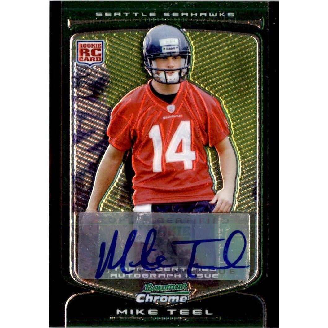 2009 Bowman Chrome Rookie Autographs #160 Mike Teel E. rookie card picture