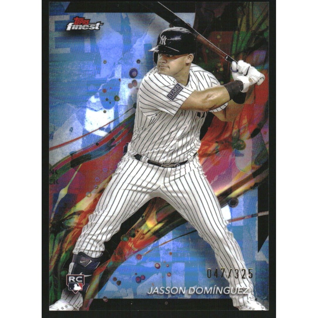 2024 Finest Sky Blue Refractors #83 Jasson Dominguez