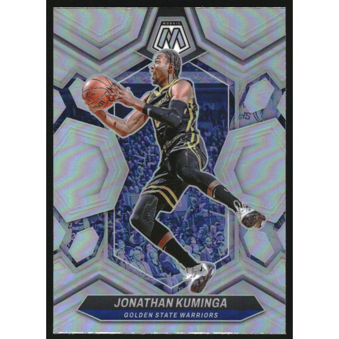 2023-24 Panini Mosaic Silver #22 Jonathan Kuminga 2023-24 Panini Mosaic Silver #22 Jonathan Kuminga