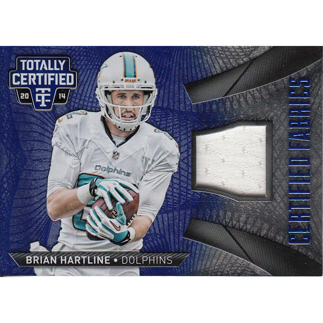 2014 Totally Certified Certified Fabrics Blue #CFBH Brian Hartline/50