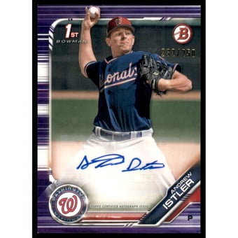 2019 Bowman Prospect Autographs Purple #PAAI Andrew Istler