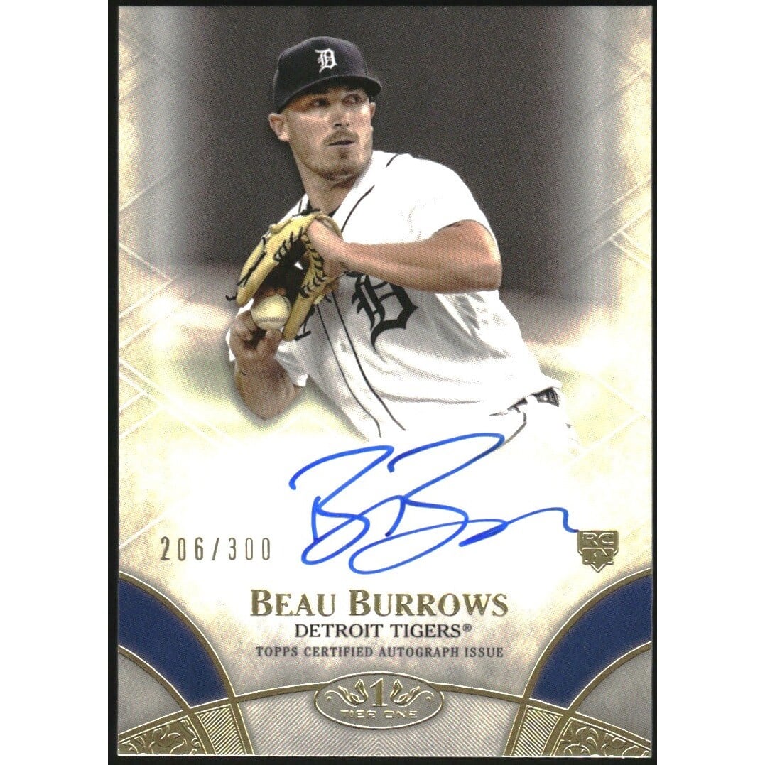 2021 Topps Tier One Break Out Autographs #BOABEB Beau Burrows/300
