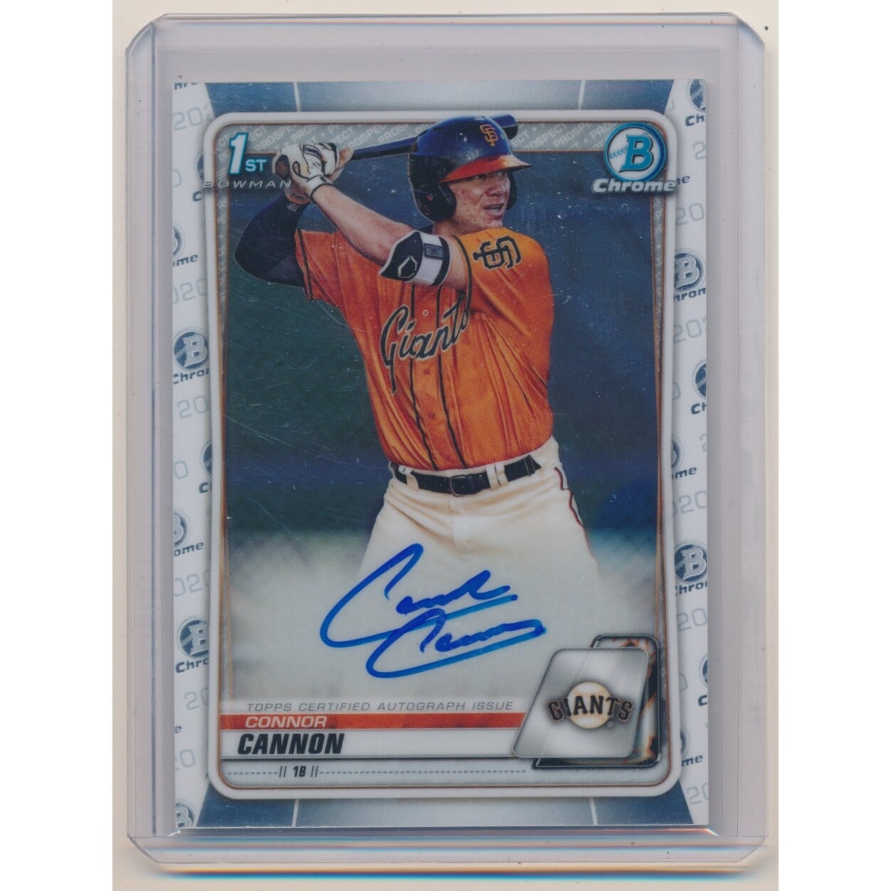 2020 Bowman Chrome Prospect Autographs #CPACC Connor Cannon