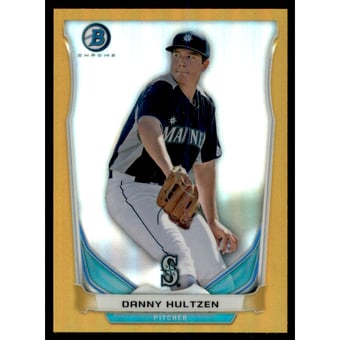 2014 Bowman Chrome Bowman Scout Top 5 Mini Gold Refractors #BMSM3 Danny Hultzen