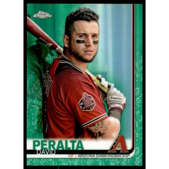 2019 Topps Chrome Green Refractors #9 David Peralta