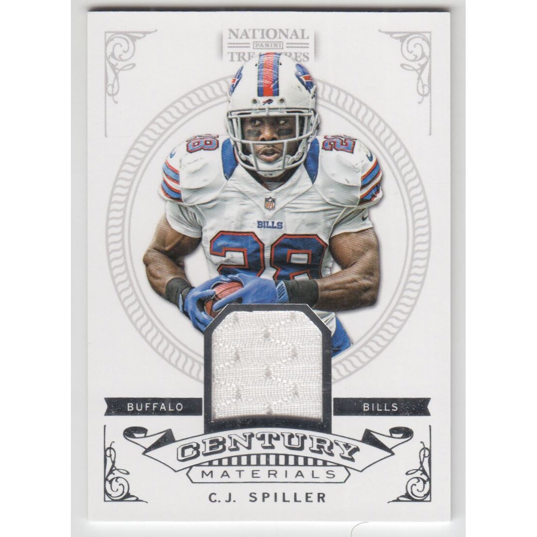 2012 Panini National Treasures Century Material #19 C.J. Spiller/75