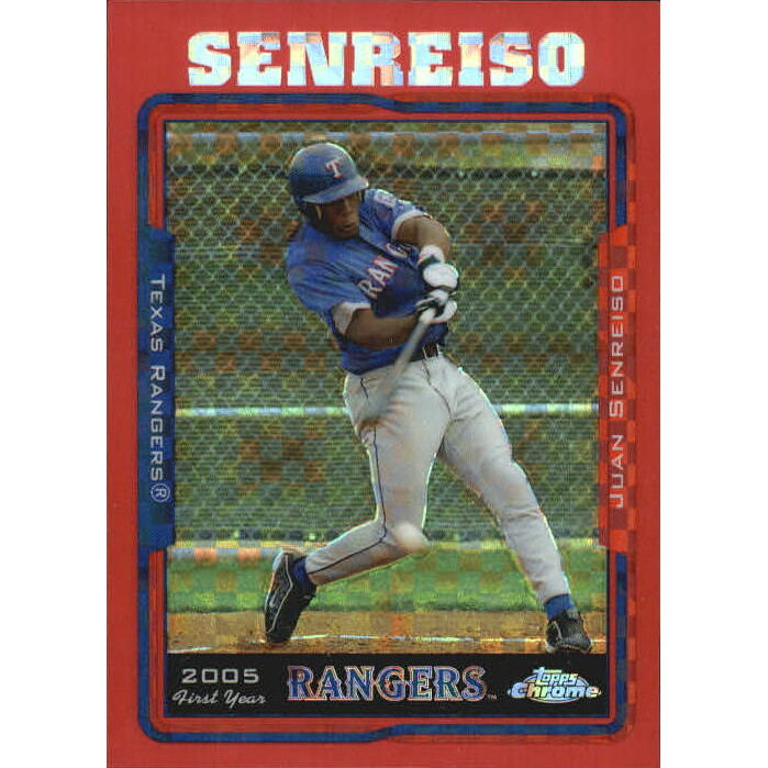2005 Topps Chrome Update Red X-Fractors #190 Juan Senreiso FY