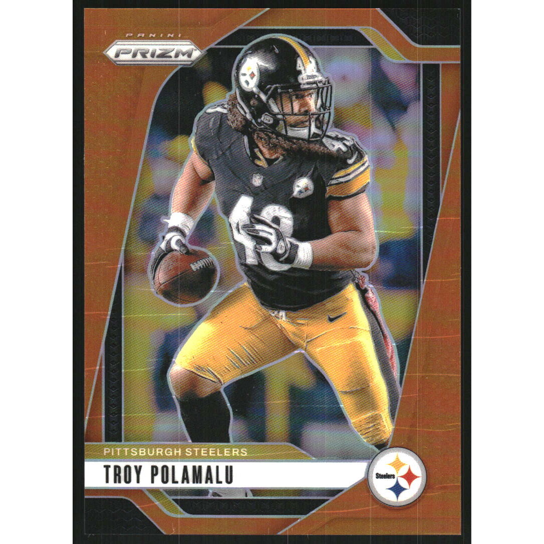2024 Panini Prizm Prizms Orange #248 Troy Polamalu