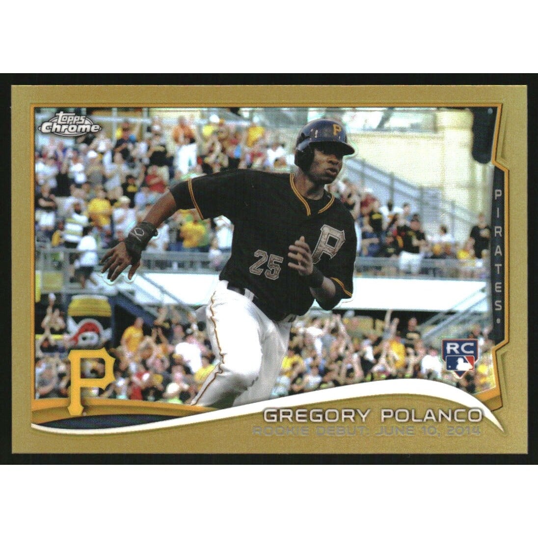 2014 Topps Chrome Update Gold Refractors #MB48 Gregory Polanco