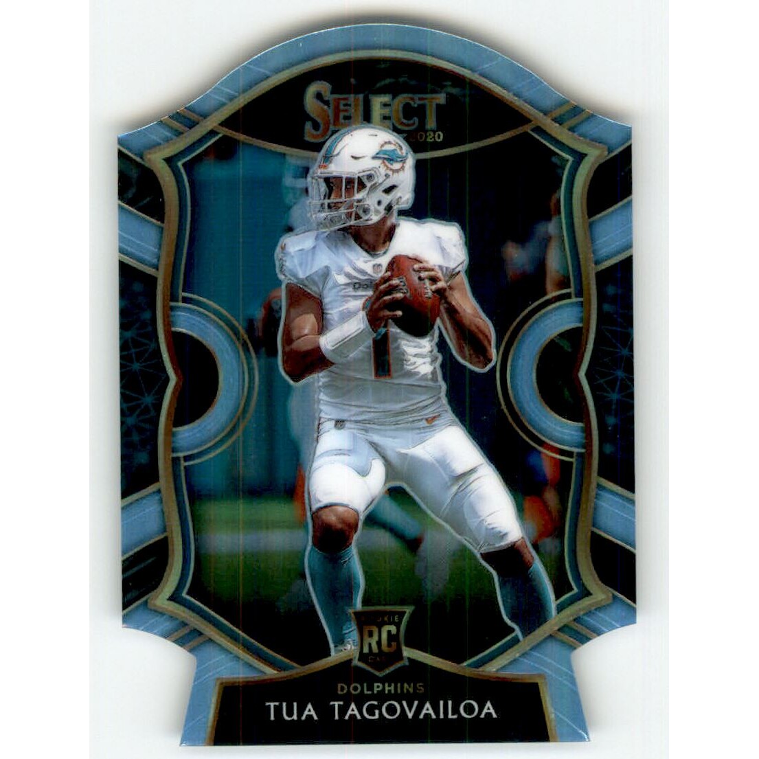 2020 Select Prizm Light Blue Die Cut #45 Tua Tagovailoa 2020 Select Prizm Light Blue Die Cut #45 Tua Tagovailoa