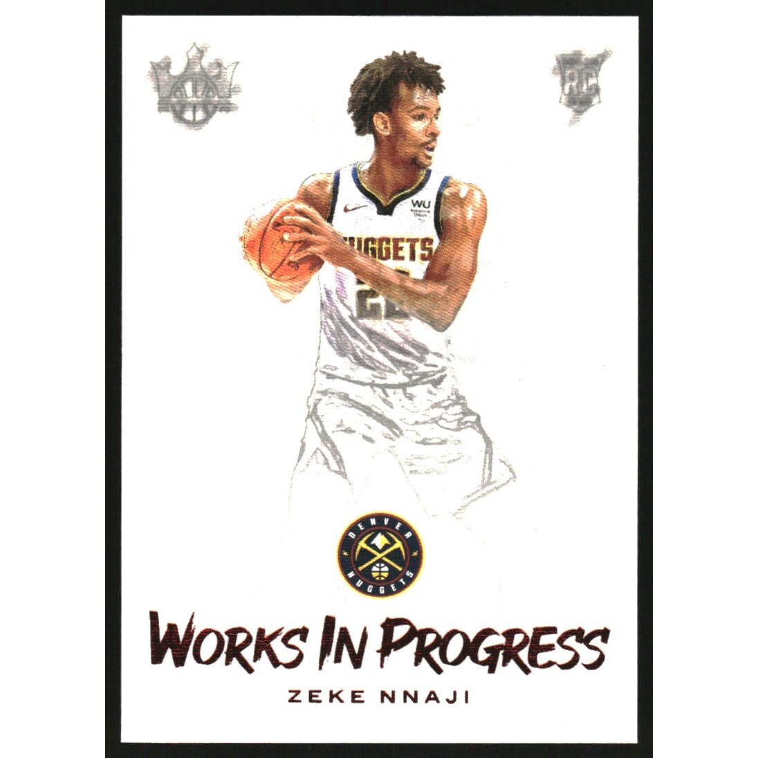 2020-21 Court Kings Works in Progress Ruby #22 Zeke Nnaji