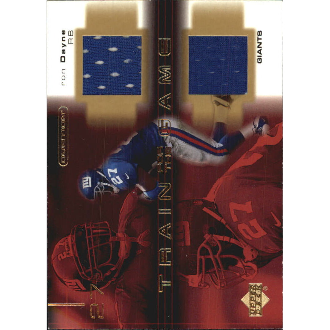 2001 Upper Deck Ovation Train for the Game Jerseys #TGRD Ron Dayne. rookie card picture