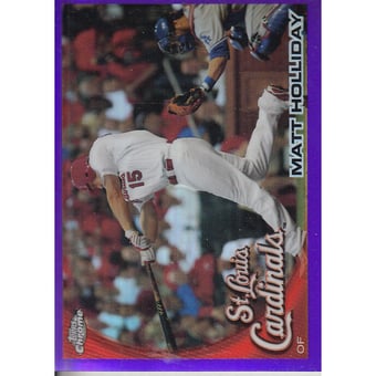 2010 Topps Chrome Purple Refractors #44 Matt Holliday