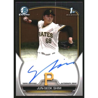 2023 Bowman Chrome Prospect Autographs #CPAJSH Jun-Seok Shim