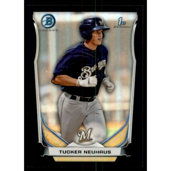 2014 Bowman Chrome Prospects Black Refractors #BCP59 Tucker Neuhaus