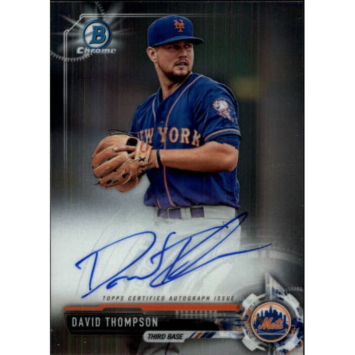2017 Bowman Chrome Prospect Autographs #CPADT David Thompson