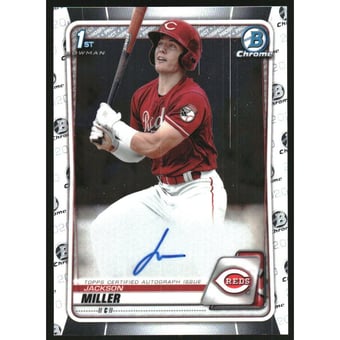 2020 Bowman Chrome Draft Autographs #CDAJM Jackson Miller