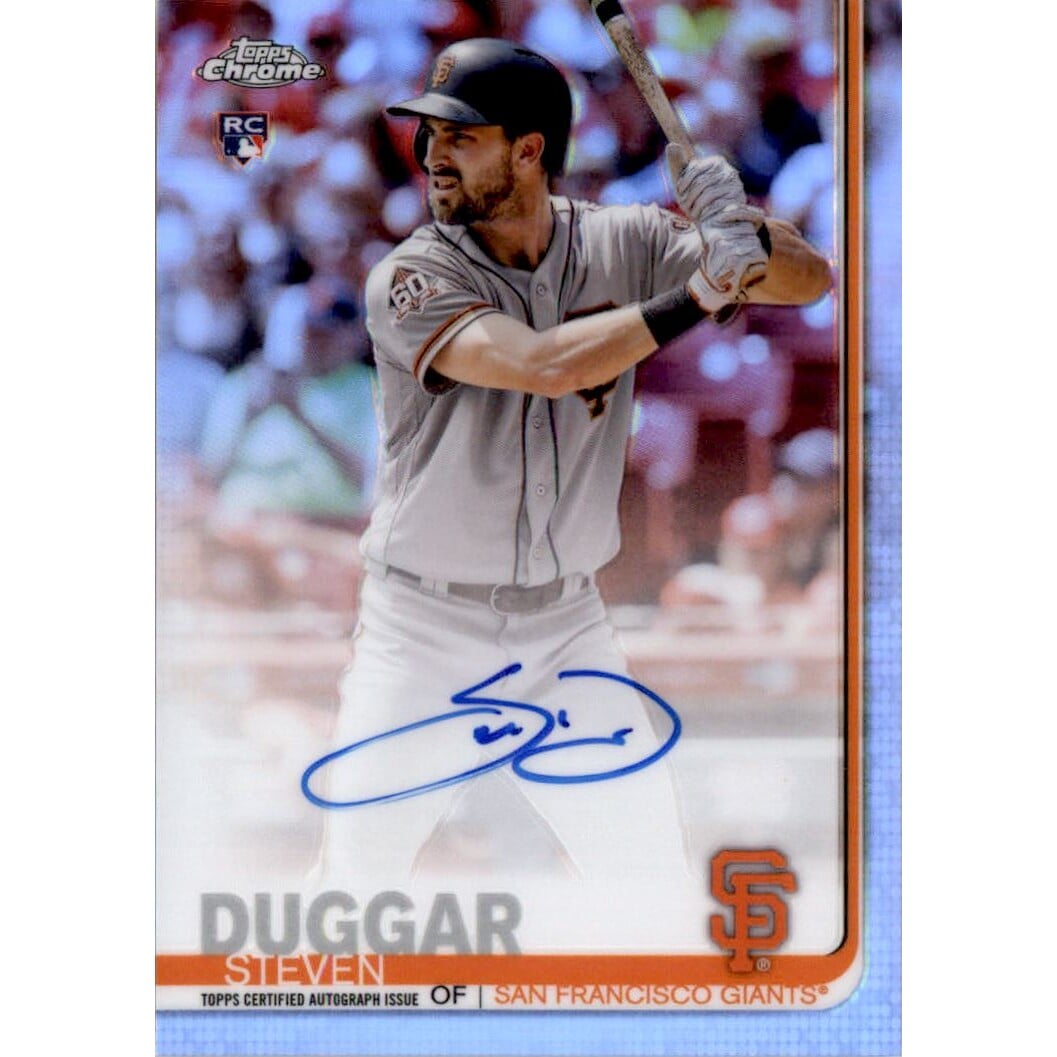 2019 Topps Chrome Rookie Autographs Refractors #RASD Steven Duggar
