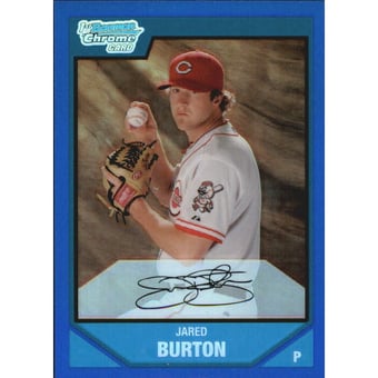 2007 Bowman Chrome Prospects Blue Refractors #BC101 Jared Burton
