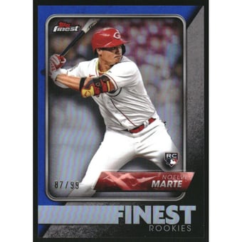 2024 Finest Rookie Design Variations Blue Refractors #FRD10 Noelvi Marte