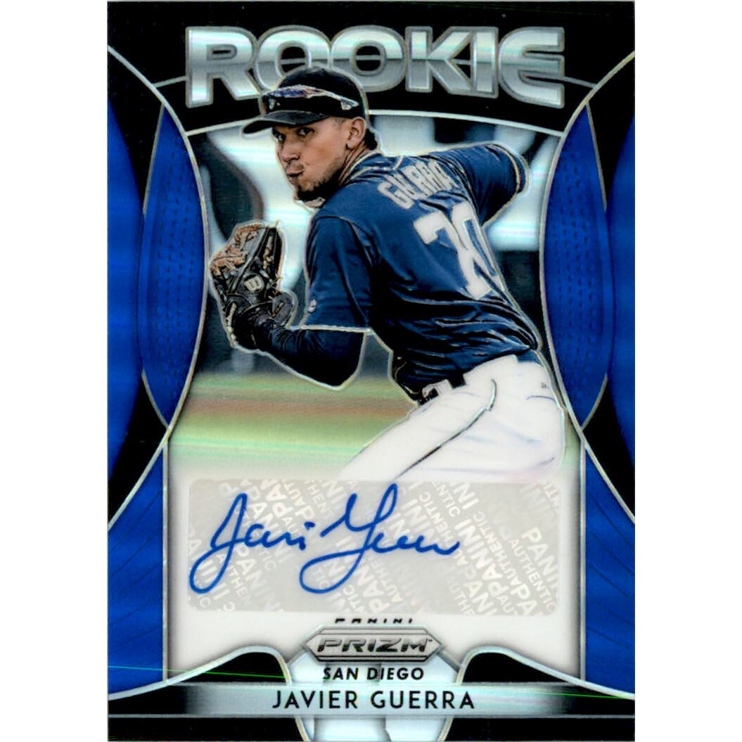 2019 Panini Prizm Rookie Autographs Prizms Blue #53 Javier Guerra