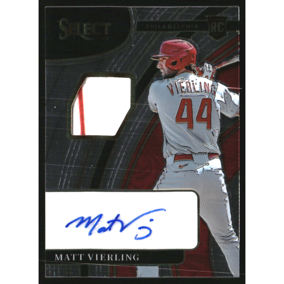 2022 Select Rookie Jersey Autographs #6 Matt Vierling/299