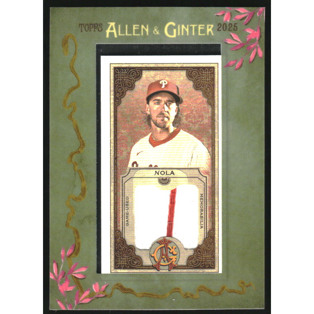 2025 Topps Allen and Ginter Mini Framed Relics #MFRAN Aaron Nola
