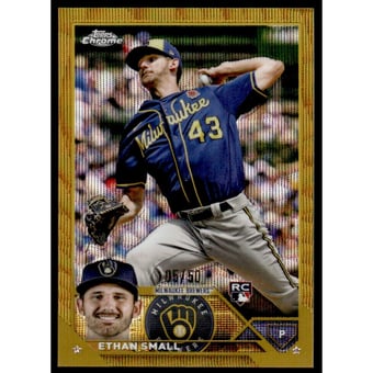 2023 Topps Chrome Gold Wave Refractors #46 Ethan Small