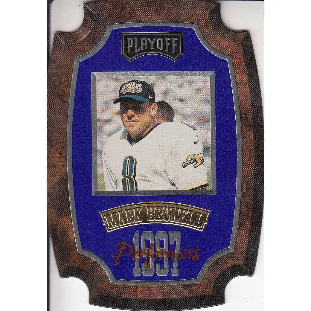 1997 Playoff Contenders Performer Plaques Blue #33 Mark Brunell