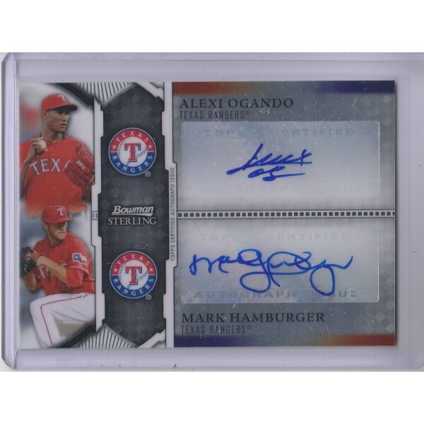 2011 Bowman Sterling Dual Autographs #OH Alexi Ogando/Mark Hamburger